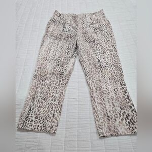 Leopard Print Capri Pants
